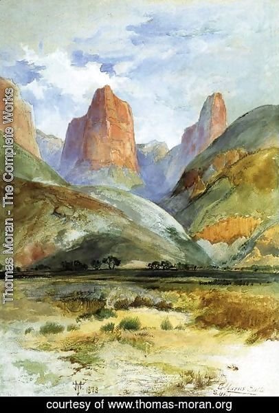 Thomas Moran - Colburn's Butte, South Utah