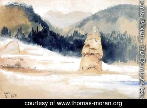 Thomas Moran - Liberty Cap and Clematis Gulch