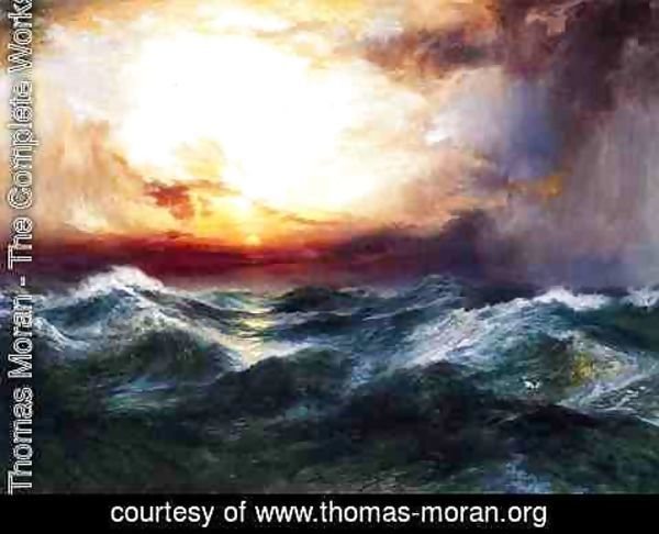 Thomas Moran - Sunset after a Storm
