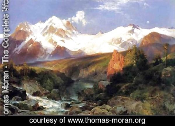 Thomas Moran - The Teton Range