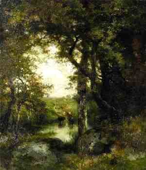 Thomas Moran - Pool in the Forest, Long Island