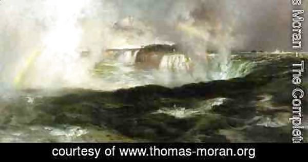 Thomas Moran - Looking over Niagara Falls