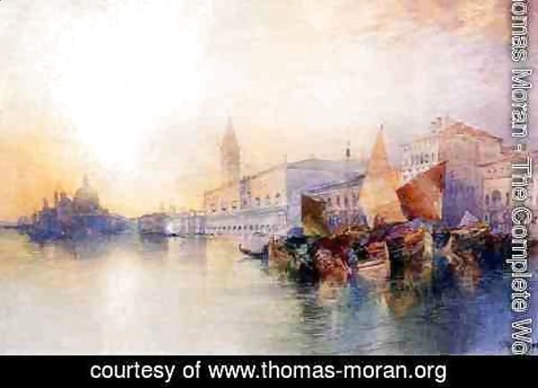 Thomas Moran - Santa Maria and The Ducal Palace, Venice