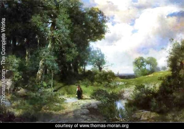 Young Girl in a Long Island Landscape