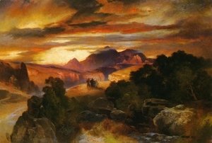 Thomas Moran - Sunset