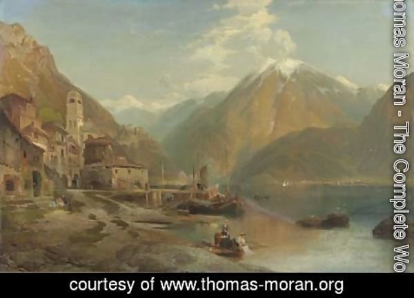 Thomas Moran - European Lake Scene