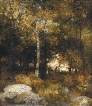 Thomas Moran - Autumn Wood