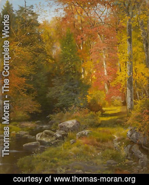 Thomas Moran - The Woods in Autumn, 1864