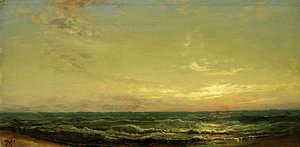 Thomas Moran - Sunset over the Sea