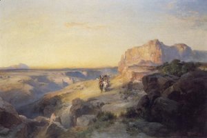 Thomas Moran - Red Rock Trail 1913