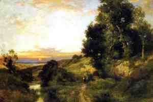 Thomas Moran - A Late Afternoon In Summer