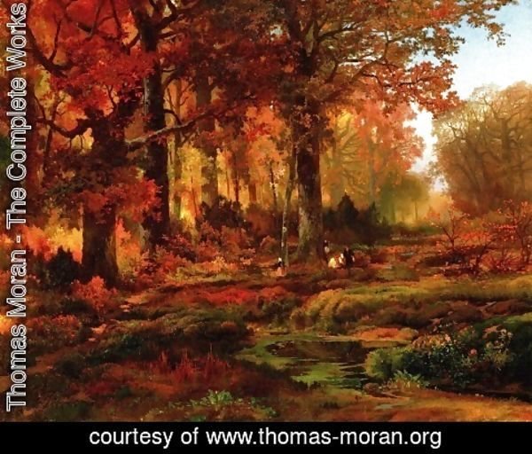 Thomas Moran - Cresheim Glen  Wissahickon  Autumn