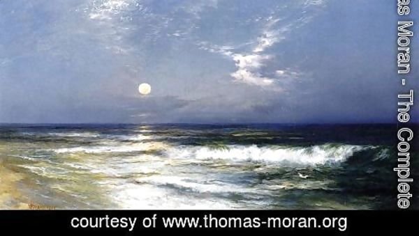 Thomas Moran - Moonlit Seascape2