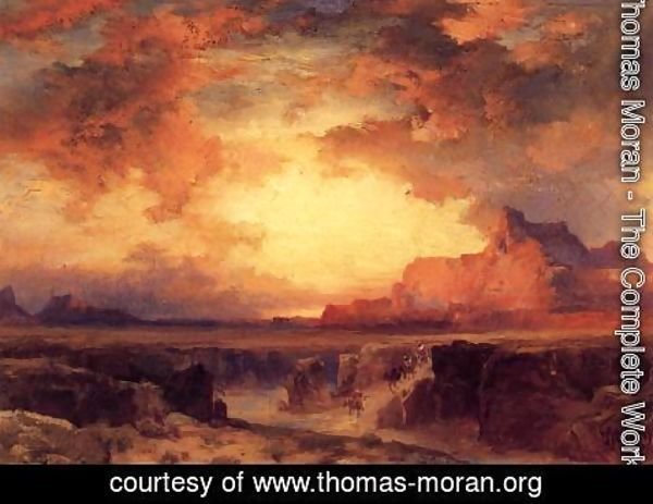 Thomas Moran - Near Fort Wingate  New Mexico