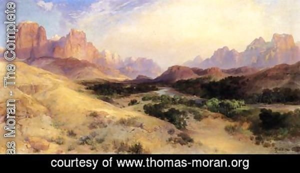 Thomas Moran - Zion Valley  South Utah