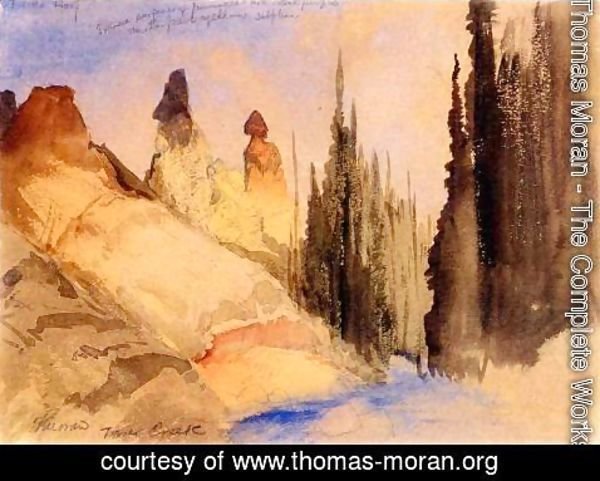 Thomas Moran - Tower Creek