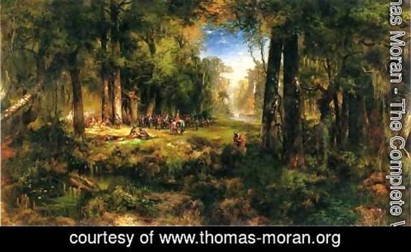 Thomas Moran - Ponce de Leon in Florida