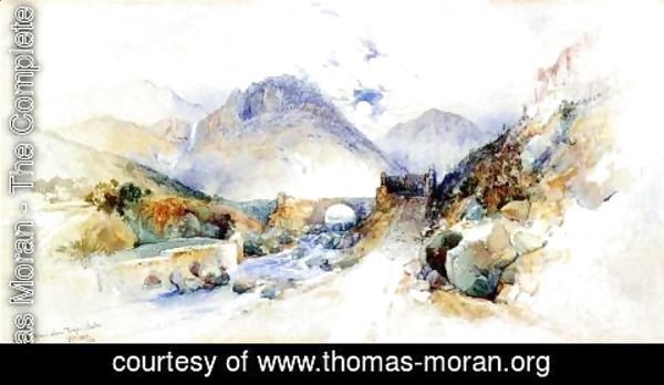 Thomas Moran - In the Cajon above Troyes, Mexico