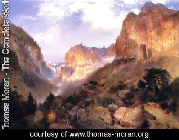 Thomas Moran - Golden Gateway to the Yellowstone
