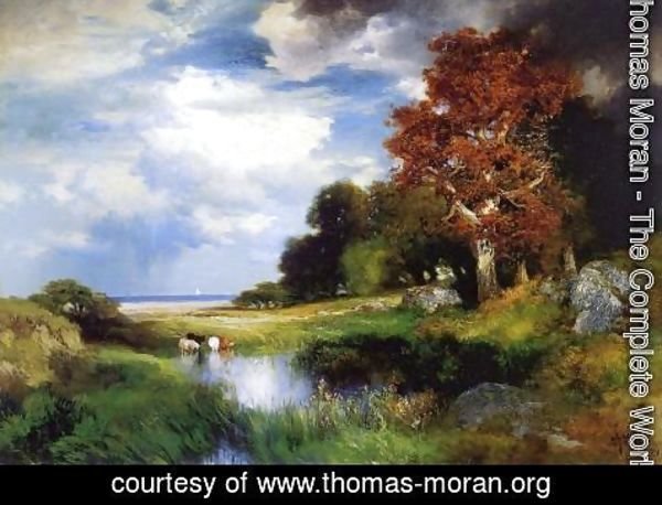 Thomas Moran - View of East Hampton