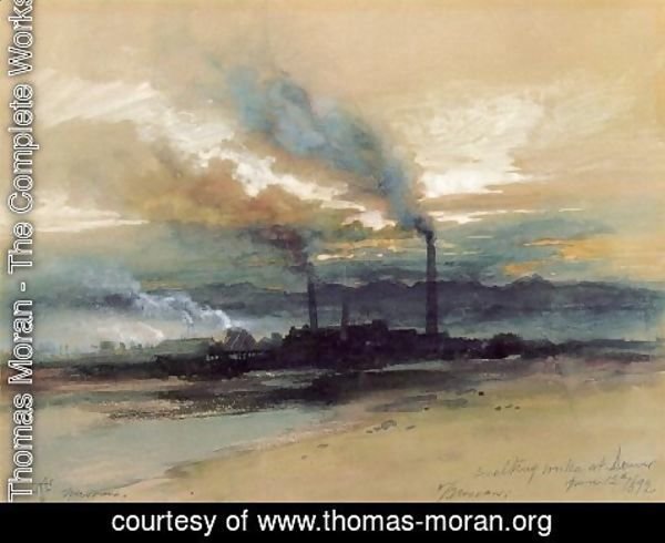Thomas Moran - Smelting Works at Denver