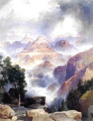 Thomas Moran - A Showery Day, Grand Canyon