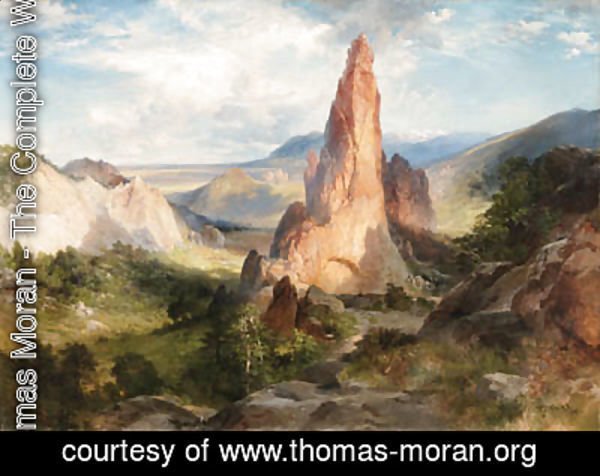Thomas Moran - Glen Eyrie, Garden of the Gods, Colorado