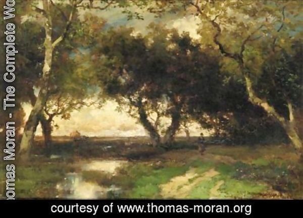 Thomas Moran - Under The Trees