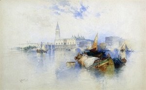 Thomas Moran - Basiin of San Marco 1897