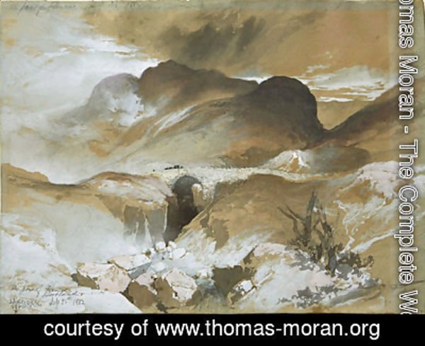 Thomas Moran - The Pass at Glencoe, Scotland