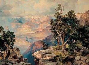 Thomas Moran - Grand Canyon of Arizona on the Santa Fe