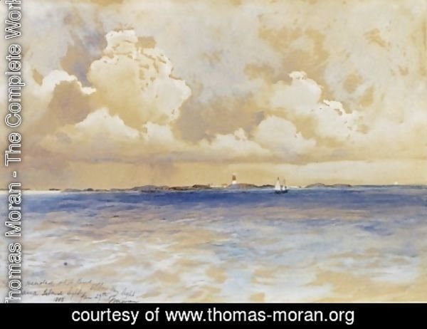 Thomas Moran - Bahama Island Light 1883