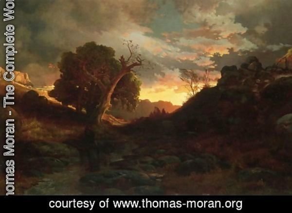 Thomas Moran - The Evening Hunter 1867