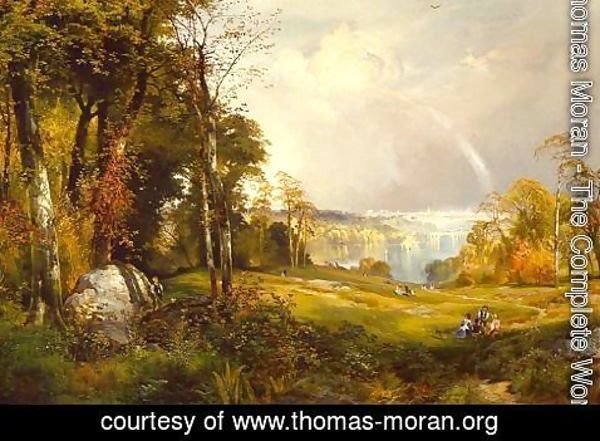 Thomas Moran - View of Philadelphia from Belmont Plateau, Fairmount Park