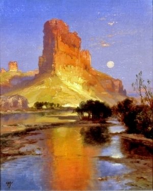 Thomas Moran - Castle Butte, Green River, Wyoming Territory