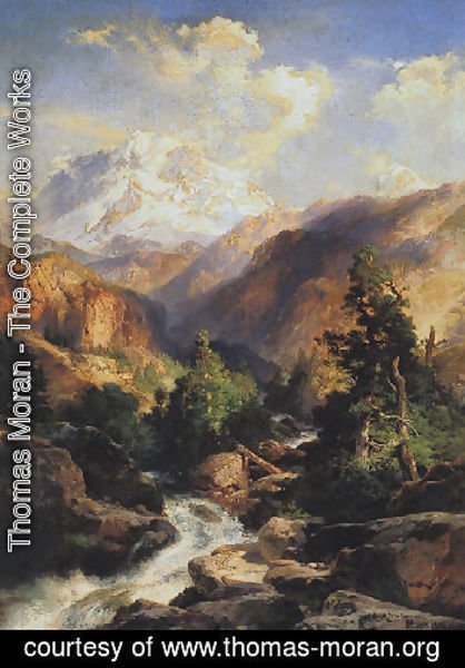 Thomas Moran - Mount moran, Teton Range 1903
