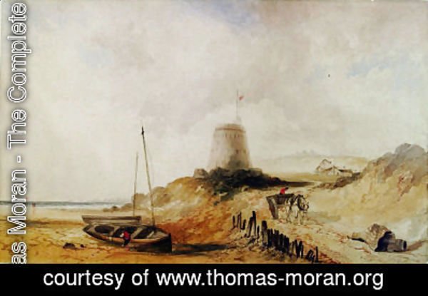 Thomas Moran - Mabello Tower on the Kentish Coast