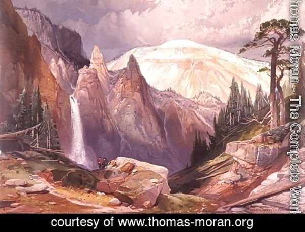 Thomas Moran - Tower Falls and Sulphur Mountain