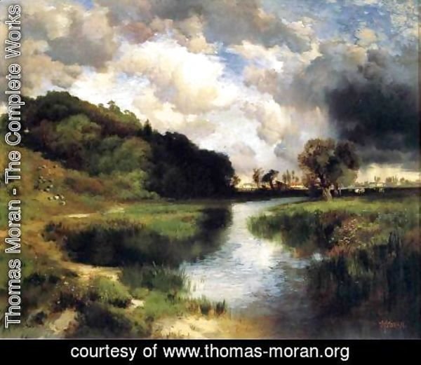 Thomas Moran - Cloudy Day At Amagansett