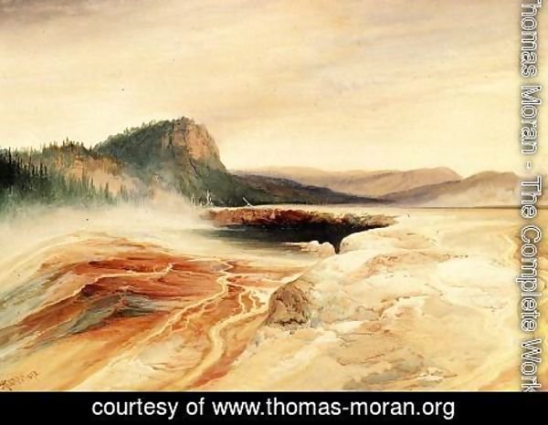 Thomas Moran - Giant Blue Spring  Yellowstone2