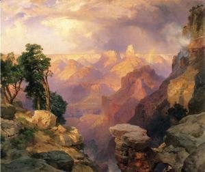 Thomas Moran - Grand Canyon With Rainbows
