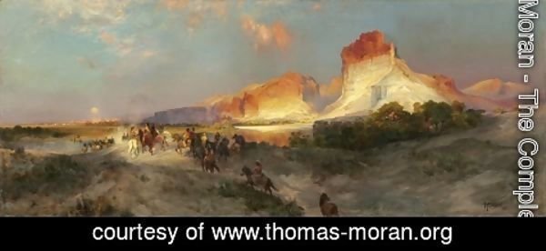 Thomas Moran - Green River Cliffs  Wyoming