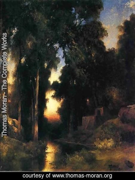 Thomas Moran - Mission In Old Mexico