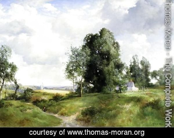 Thomas Moran - Old Windmill  East Hampton  Long Island  New York