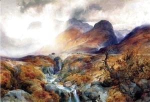 Thomas Moran - Pass At Glencoe  Scotland