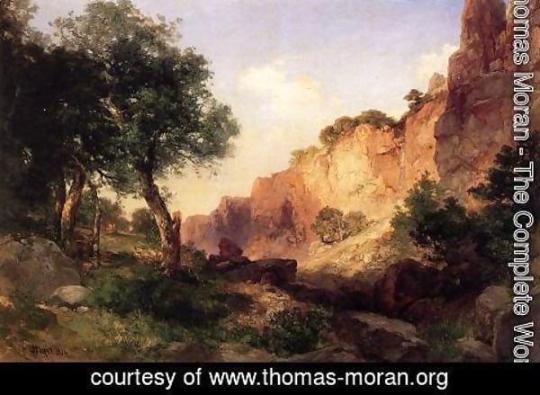 Thomas Moran - The Grand Canyon   Hance Trail