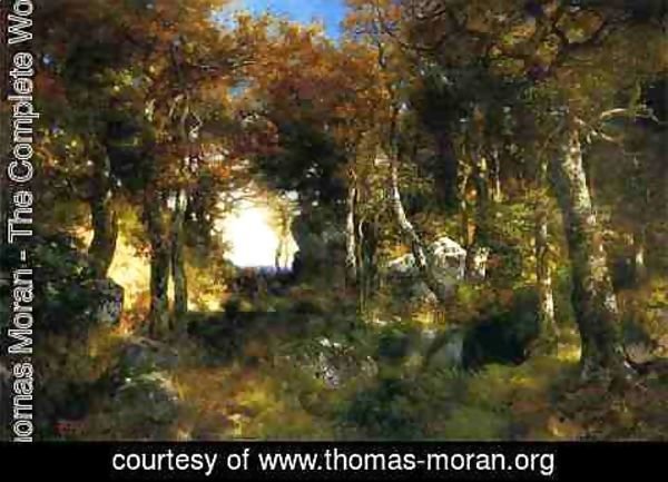 Thomas Moran - The Woodland Pool