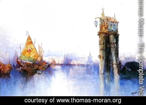 Thomas Moran - Venetian Canal Scene